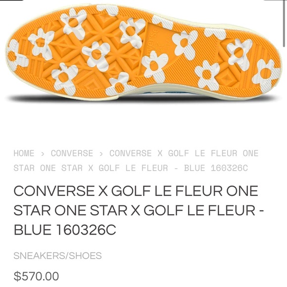CONVERSE X GOLF LE FLEUR ONE STAR ONE STAR X GOLF LE FLEUR - BLUE - Picture 4 of 10